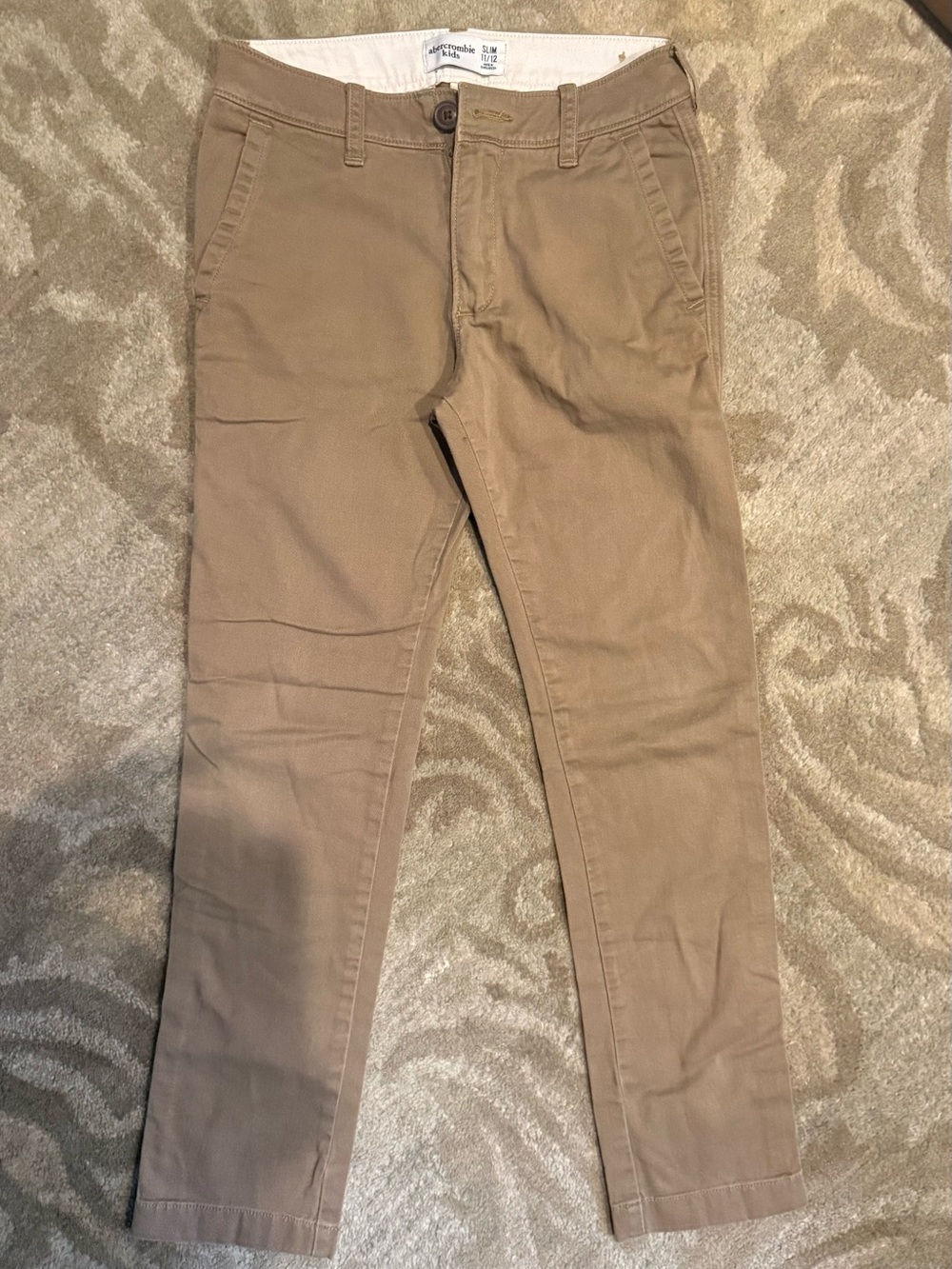 abercrombie kids Tan Chino Pants